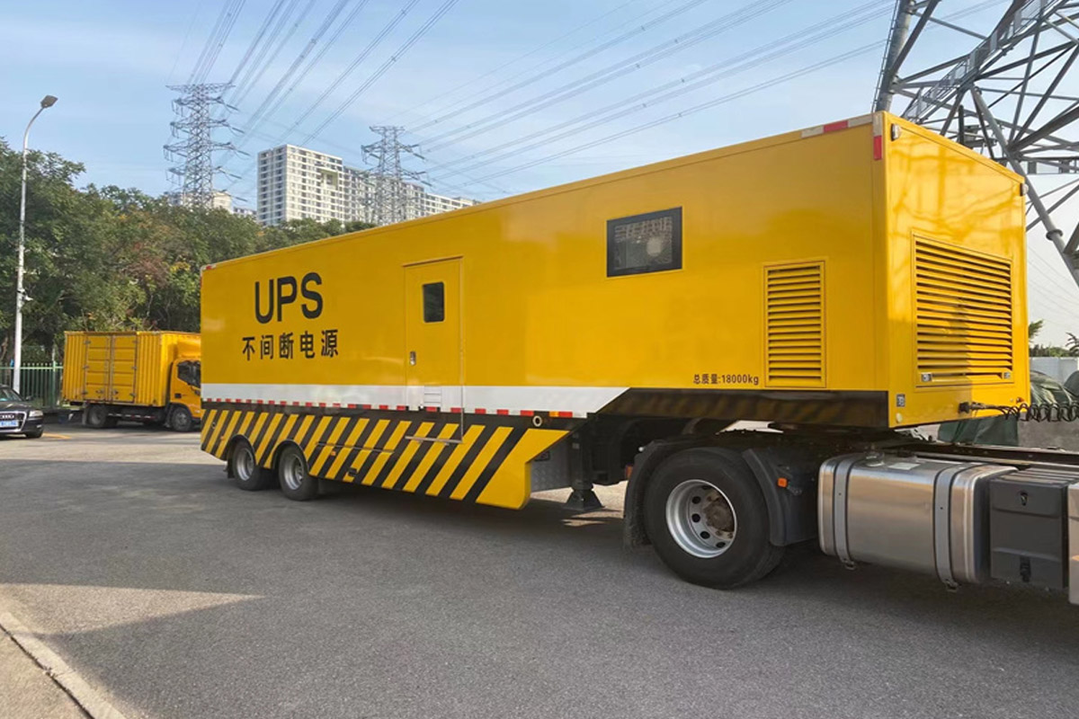 新乐发电机租赁施工现场